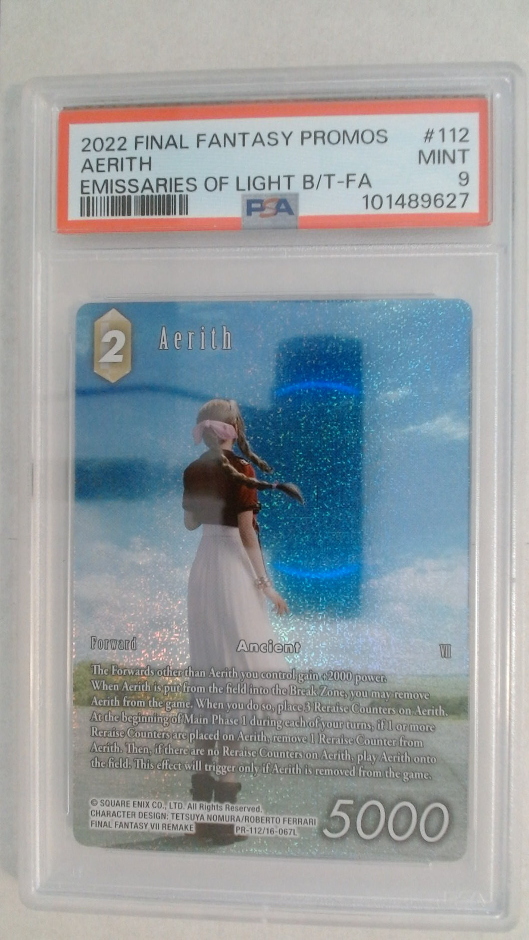 Final Fantasy Emissaries of Light - Aerith Promo PSA 9 #101489627