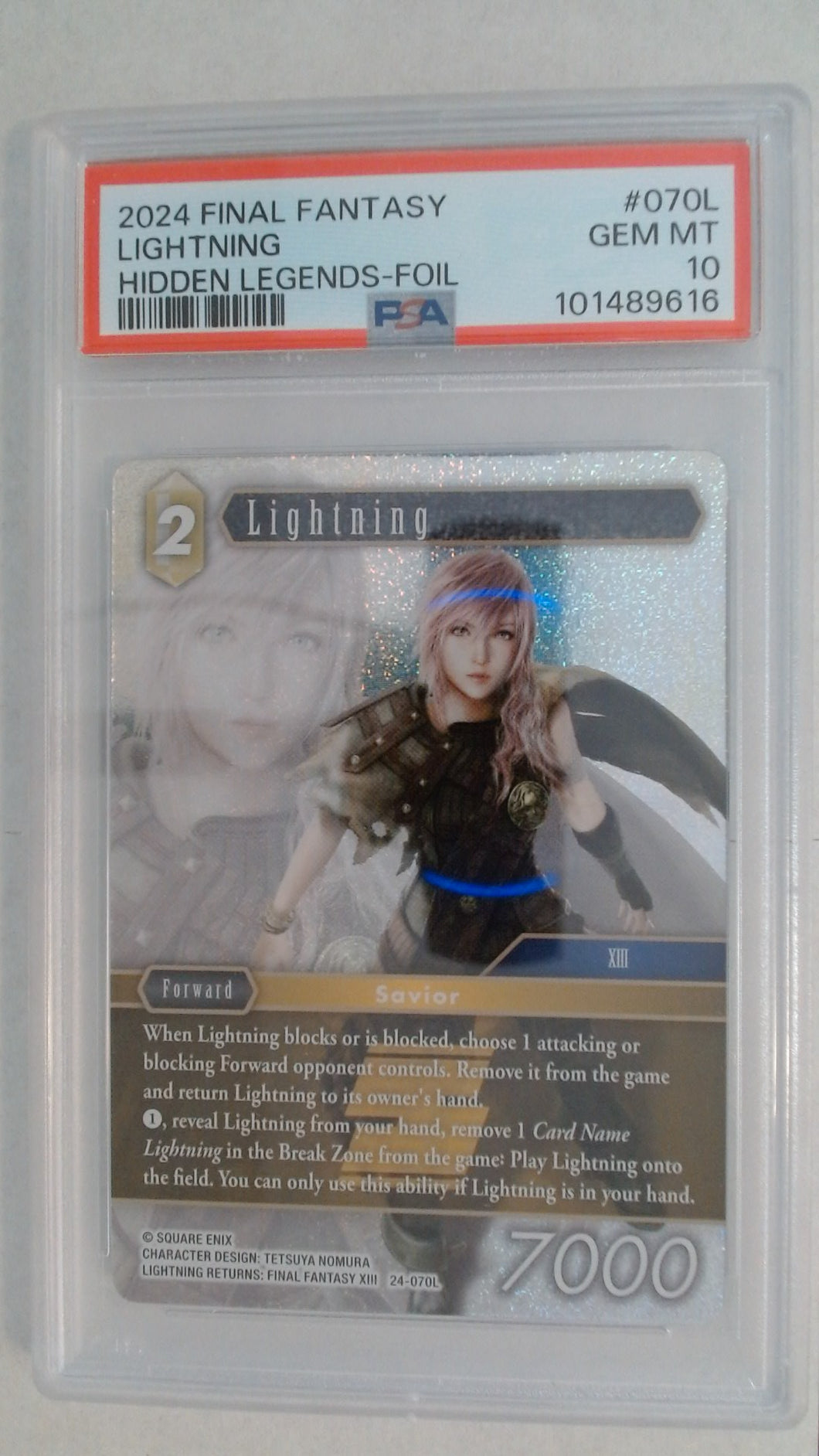 Final Fantasy Hidden Legends - Lightning Foil PSA 10 #101489616