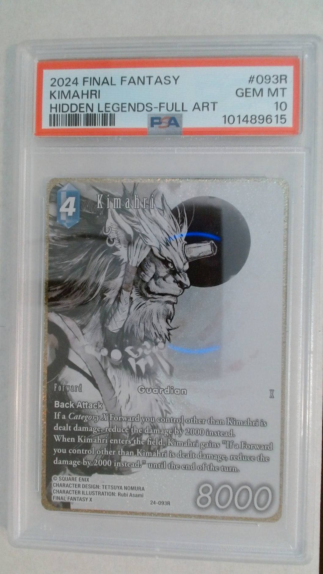 Final Fantasy Hidden Legends - Kimahri Full Art Foil PSA 10 #101489615