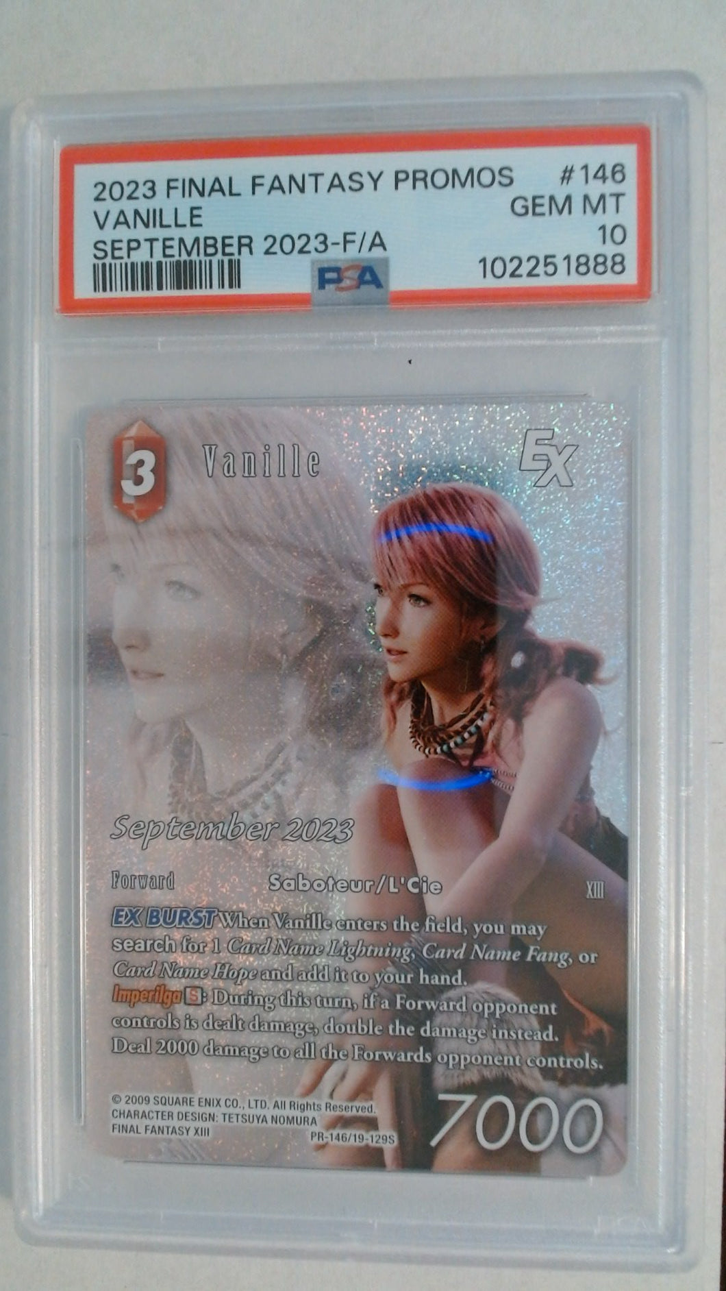 Final Fantasy September 2023 Promo Foil - Vanille PSA 10 #102251888