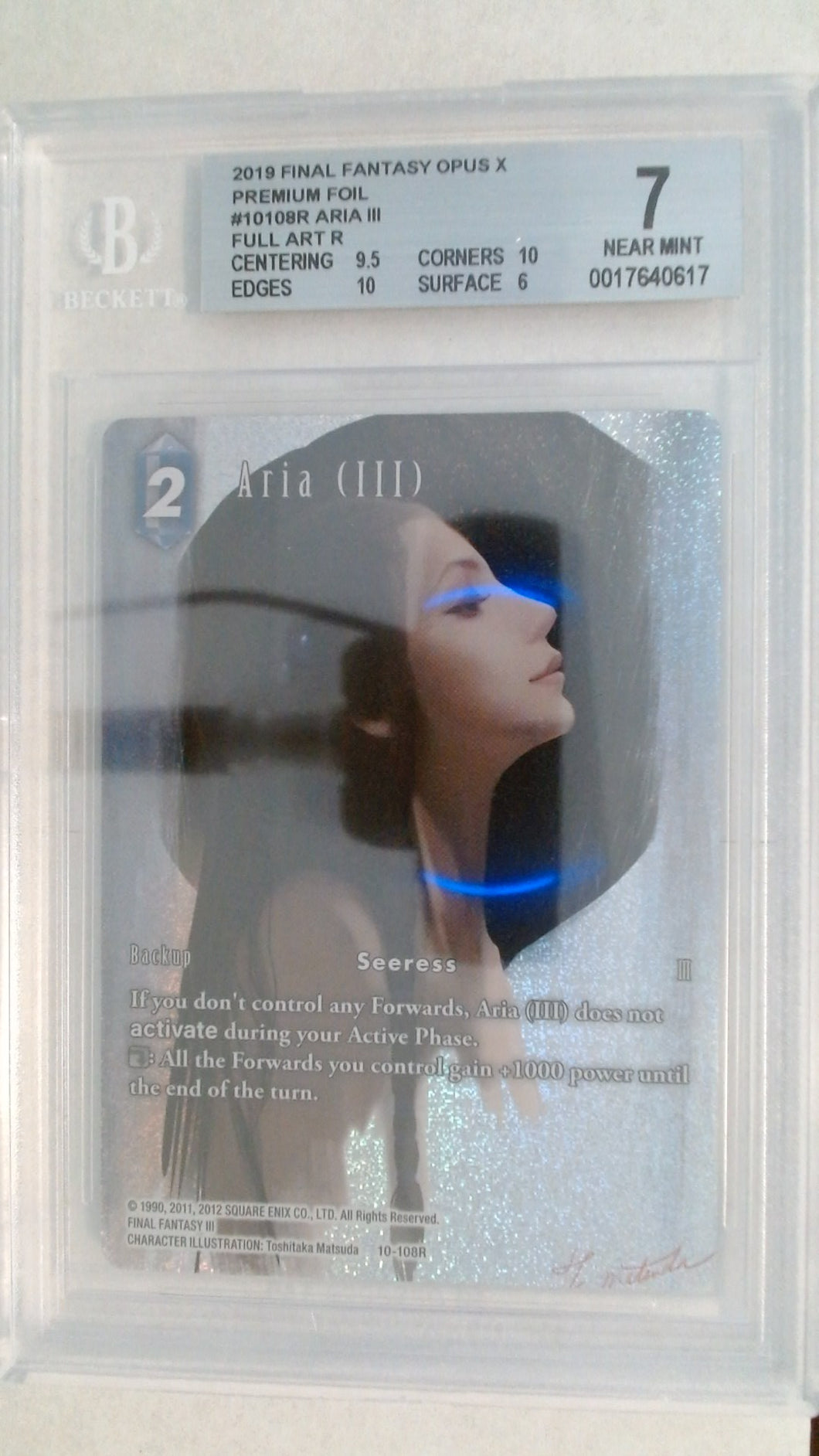 Final Fantasy Opus X Aria (III) Full Art Foil BGS 7 #0017640617