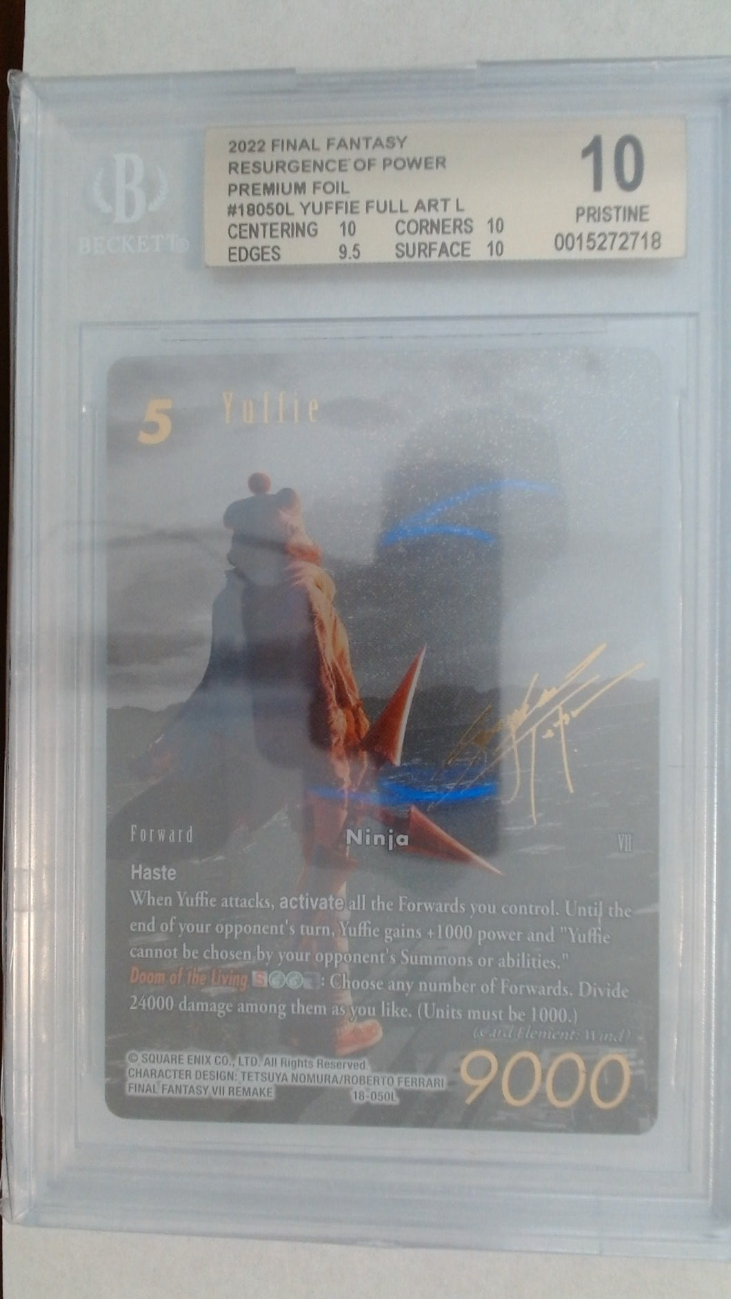 Final Fantasy TCG - Yuffie Full Art Signature Foil BGS 10 #0015272718