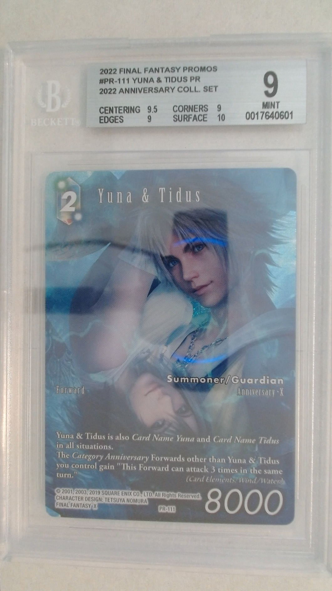Final Fantasy TCG - Yuna & Tidus Foil BGS 9 #0017640601