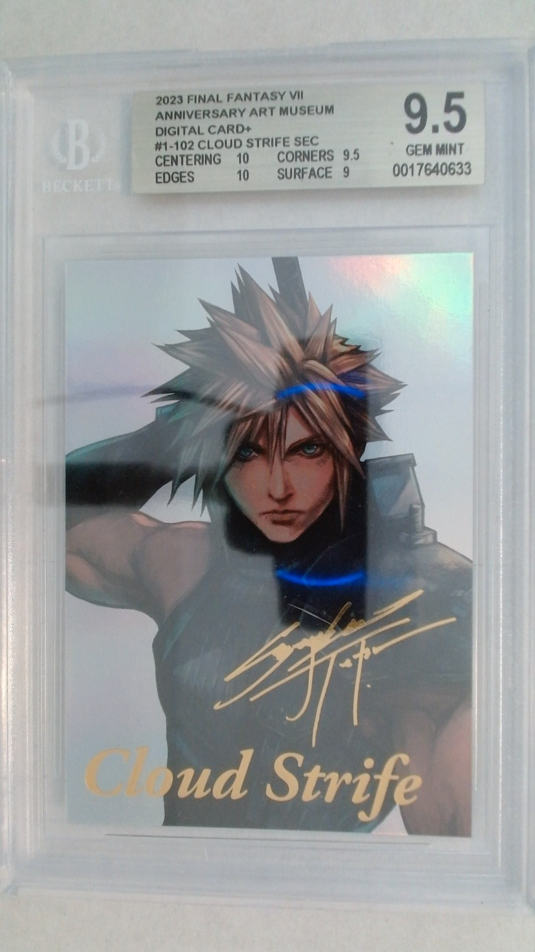 Final Fantasy Art Museum Vol.1 Cloud Strife SEC Foil BGS 9.5 #0017640633