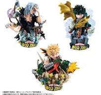 My Hero Academia Type-Decision Petitrama EX Mini-Figure Set of 3 with Bonus Parts