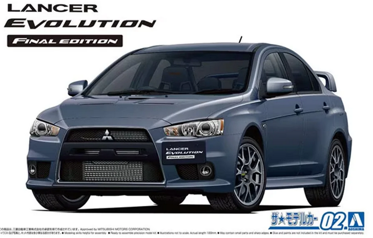 1/24 Mitsubishi CZ4A Lancer Evolution X Final Edition '15 Scale