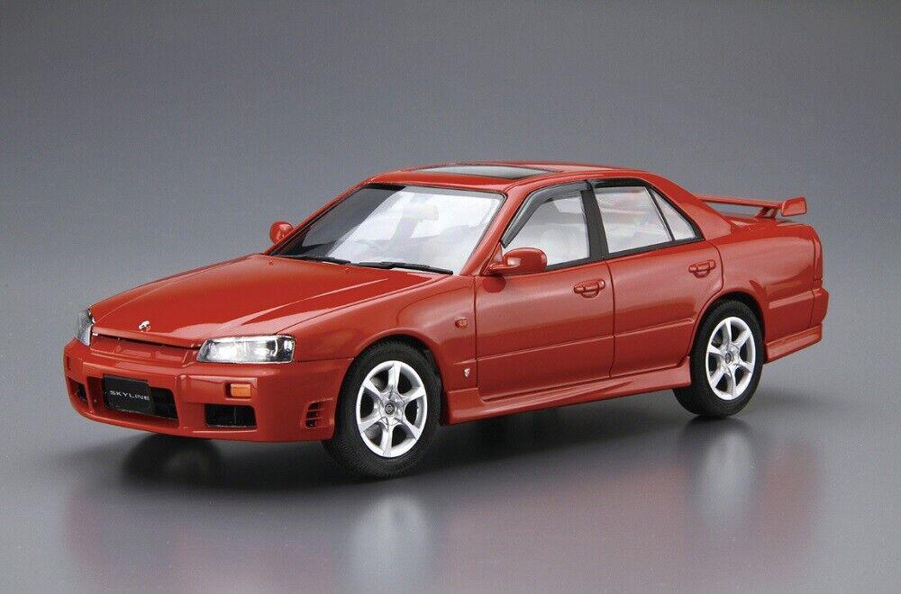 Aoshima Bunka Kyozai 1/24 The Model Car Series No.98 Nissan Er34 Skyline 25gT-X Turbo 1998 Model Car