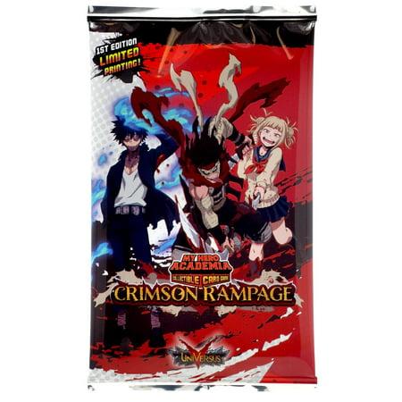 My Hero Academia Collectible Card Game Series 2 Crimson Rampage Booster Pack (10 Cards)